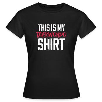 Taekwondo Tae Kwon Do Martial Arts Gift - Women's T-Shirt - black - Front - AI Model Female 172 dark (172cm)