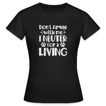 Vétérinaire vétérinaire Cadeau vétérinaire - T-shirt Femme - noir - Devant - AI Model Female 172 dark (172cm)