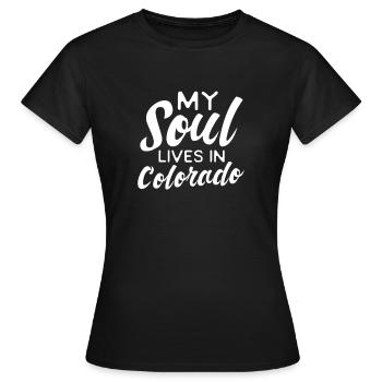 Colorado - T-shirt Femme - noir - Devant - AI Model Female 172 dark (172cm)