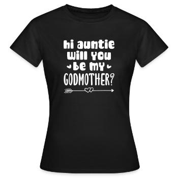 Godmother - Women's T-Shirt - black - Front - AI Model Female 172 dark (172cm)