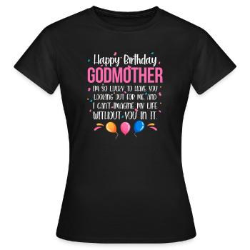 Godmother - Women's T-Shirt - black - Front - AI Model Female 172 dark (172cm)