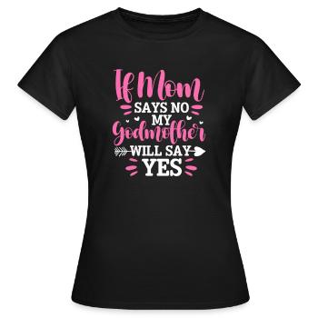 Marraine - T-shirt Femme - noir - Devant - AI Model Female 172 dark (172cm)