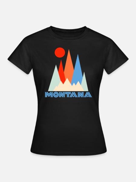 Montana - Frauen T-Shirt - Schwarz