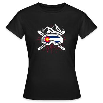 Colorado - T-shirt Femme - noir - Devant - AI Model Female 172 dark (172cm)