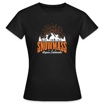 Aspen - Frauen T-Shirt - Schwarz - Vorne - AI Model Female 172 dark (172cm)
