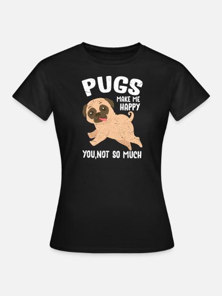 Mops - Frauen T-Shirt - Schwarz