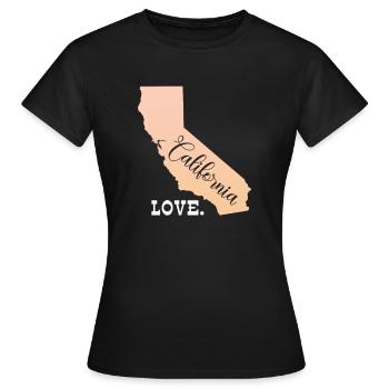 California - Women's T-Shirt - black - Front - AI Model Female 172 dark (172cm)