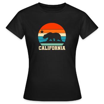 Kalifornien - Frauen T-Shirt - Schwarz - Vorne - AI Model Female 172 dark (172cm)