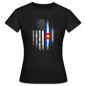 Colorado - T-shirt Femme - noir - Devant - AI Model Female 172 dark (172cm)