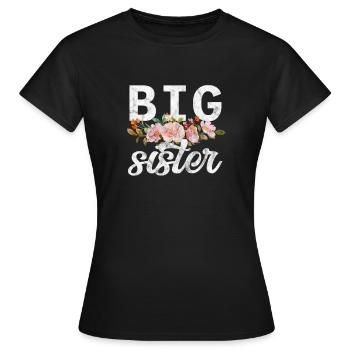 Grande sœur Frère frères et sœurs Cadeau - T-shirt Femme - noir - Devant - AI Model Female 172 dark (172cm)