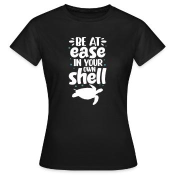Tortue Tortue Sea Créatures marines Cadeau - T-shirt Femme - noir - Devant - AI Model Female 172 dark (172cm)