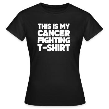 Cancer Maladie Maladie Combattre Cadeau - T-shirt Femme - noir - Devant - AI Model Female 172 dark (172cm)