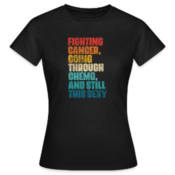 Krebs - Frauen T-Shirt - Schwarz - Vorne - AI Model Female 172 dark (172cm)