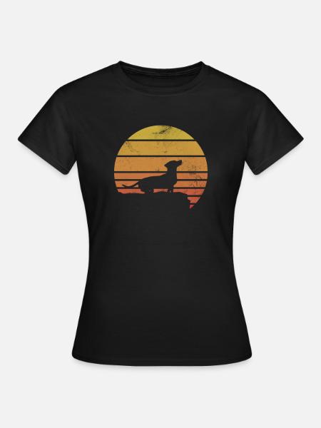 Dackel - Frauen T-Shirt - Schwarz