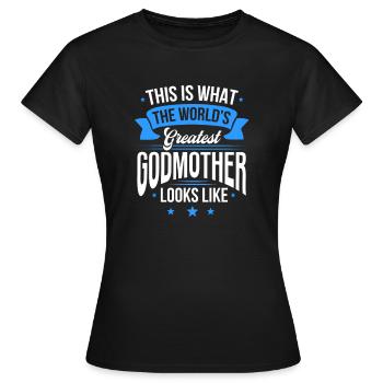 Godmother - Women's T-Shirt - black - Front - AI Model Female 172 dark (172cm)