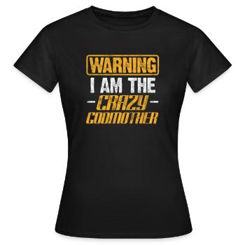 Marraine Tante Marraine Baptême Nièce Neveu Cadeau - T-shirt Femme - noir - Devant - AI Model Female 172 dark (172cm)