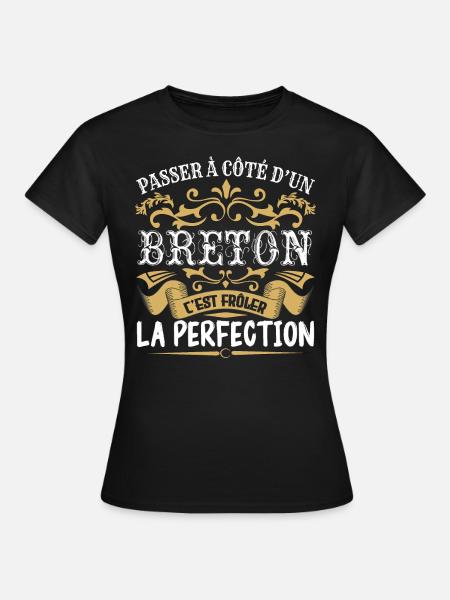 Le Meilleur Breton | Breton à la perfection - T-shirt Femme - noir