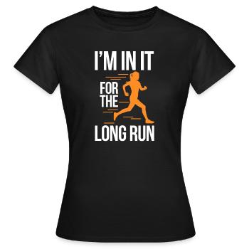 Courir - T-shirt Femme - noir - Devant - AI Model Female 172 dark (172cm)