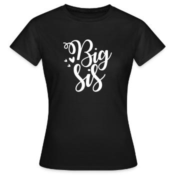Older sister - Women's T-Shirt - black - Front - AI Model Female 172 dark (172cm)