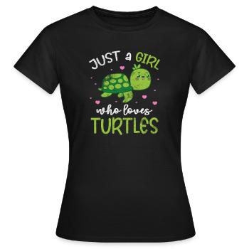 Tortue - T-shirt Femme - noir - Devant - AI Model Female 172 dark (172cm)