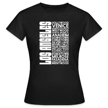 Kalifornien - Frauen T-Shirt - Schwarz - Vorne - AI Model Female 172 dark (172cm)