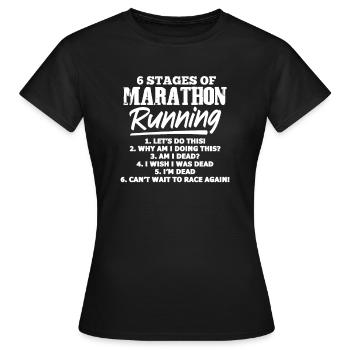 Courir - T-shirt Femme - noir - Devant - AI Model Female 172 dark (172cm)