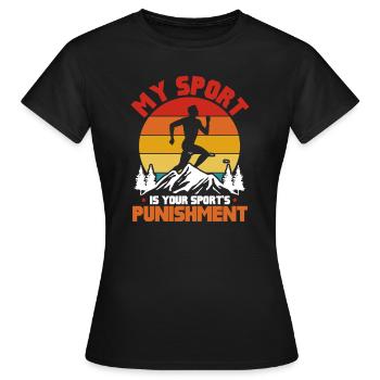 Courir - T-shirt Femme - noir - Devant - AI Model Female 172 dark (172cm)