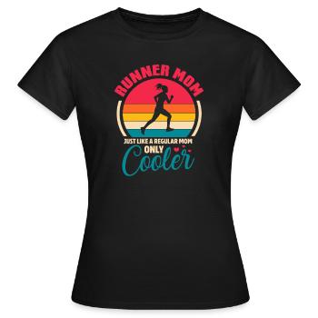 Courir - T-shirt Femme - noir - Devant - AI Model Female 172 dark (172cm)