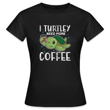 Tortue - T-shirt Femme - noir - Devant - AI Model Female 172 dark (172cm)