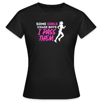 Courir - T-shirt Femme - noir - Devant - AI Model Female 172 dark (172cm)