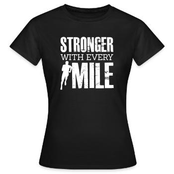 Courir - T-shirt Femme - noir - Devant - AI Model Female 172 dark (172cm)