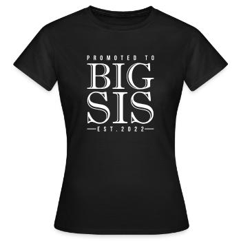 Older sister - Women's T-Shirt - black - Front - AI Model Female 172 dark (172cm)