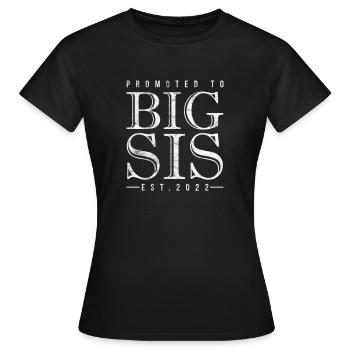Grande sœur Frère frères et sœurs Cadeau - T-shirt Femme - noir - Devant - AI Model Female 172 dark (172cm)