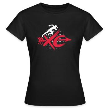 Courir - T-shirt Femme - noir - Devant - AI Model Female 172 dark (172cm)