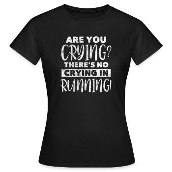 Laufen Läufer Jogging Joggen Läuferin Geschenk - Frauen T-Shirt - Schwarz - Vorne - AI Model Female 172 dark (172cm)