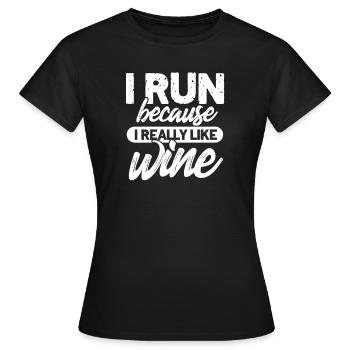 Courir - T-shirt Femme - noir - Devant - AI Model Female 172 dark (172cm)