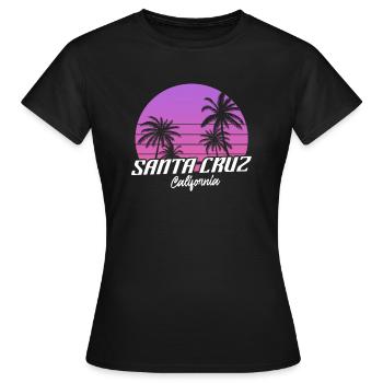 Santa Cruz - Frauen T-Shirt - Schwarz - Vorne - AI Model Female 172 dark (172cm)