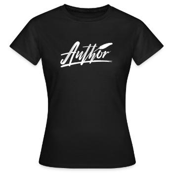 Auteur - T-shirt Femme - noir - Devant - AI Model Female 172 dark (172cm)