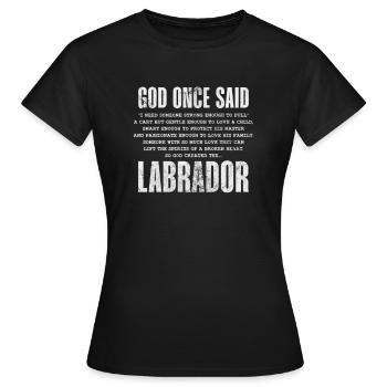 Labrador - T-shirt Femme - noir - Devant - AI Model Female 172 dark (172cm)