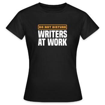Author - Women's T-Shirt - black - Front - AI Model Female 172 dark (172cm)