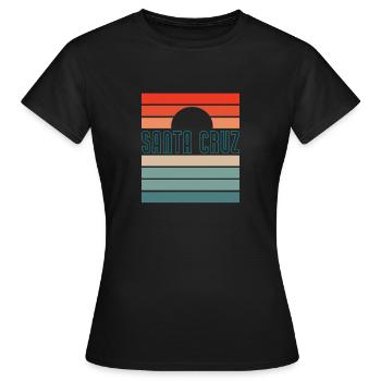 Santa Cruz - Frauen T-Shirt - Schwarz - Vorne - AI Model Female 172 dark (172cm)