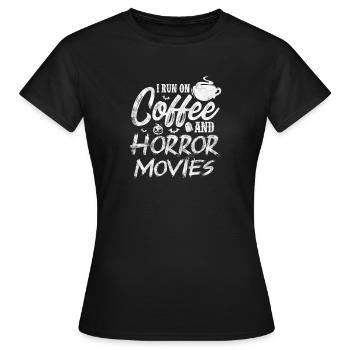 Horreur du café - T-shirt Femme - noir - Devant - AI Model Female 172 dark (172cm)