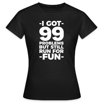 Courir - T-shirt Femme - noir - Devant - AI Model Female 172 dark (172cm)