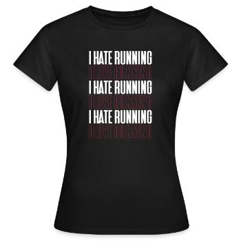 Courir - T-shirt Femme - noir - Devant - AI Model Female 172 dark (172cm)
