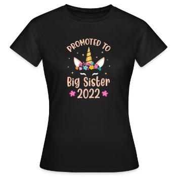 Older sister - Women's T-Shirt - black - Front - AI Model Female 172 dark (172cm)