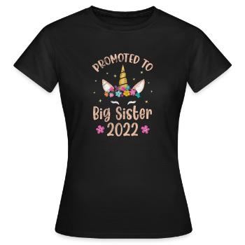Grande sœur Frère frères et sœurs Cadeau - T-shirt Femme - noir - Devant - AI Model Female 172 dark (172cm)