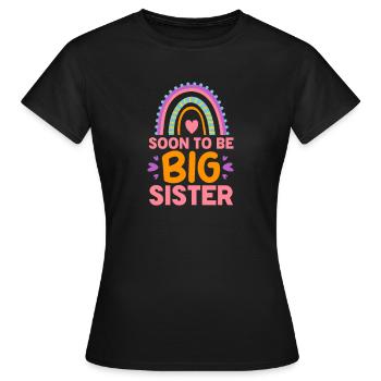 Older sister - Women's T-Shirt - black - Front - AI Model Female 172 dark (172cm)