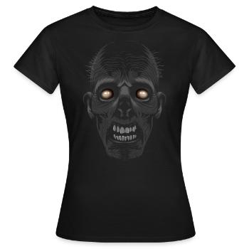 Zombie - Frauen T-Shirt - Schwarz - Vorne - AI Model Female 172 dark (172cm)