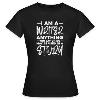 Auteur - T-shirt Femme - noir - Devant - AI Model Female 172 dark (172cm)