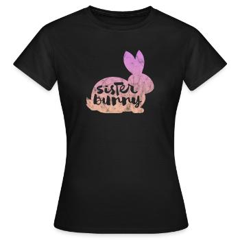 Soeur Frère Frères et sœurs Cadeau de famille - T-shirt Femme - noir - Devant - AI Model Female 172 dark (172cm)
